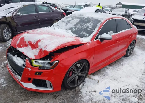 2017 Audi Rs 3 2.5T z USA, uszkodzony, nr VIN WUABWGFF1H1900359